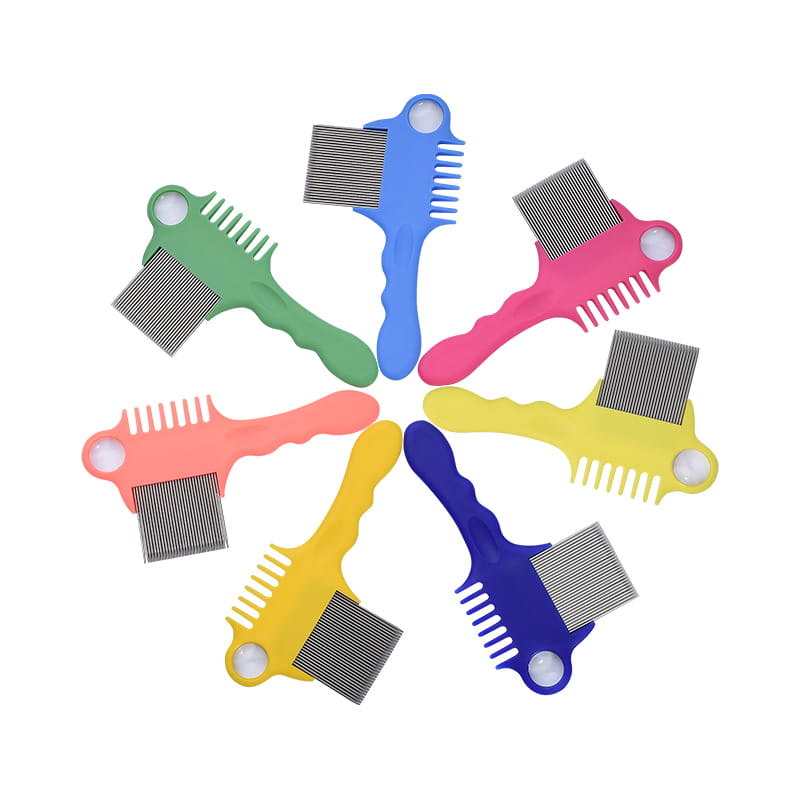 Precíziós finom fogak hosszú fogantyú tetvek fésű Precíziós finom fogak hosszú fogantyú tetvek fésű